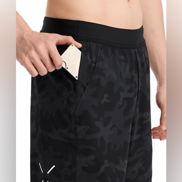 Ten Thousand Men's Tactical 7'' Unlined Set Shorts in Black Gray Camo - Picture 2 of 8